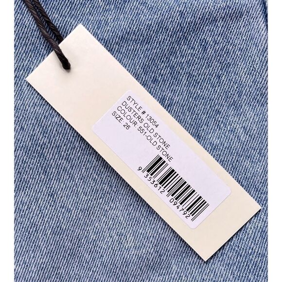 NWT ROLLA'S X SOFIA RICHIE Dusters High Rise Slim Straight Jeans in Old Stone - Picture 13 of 16